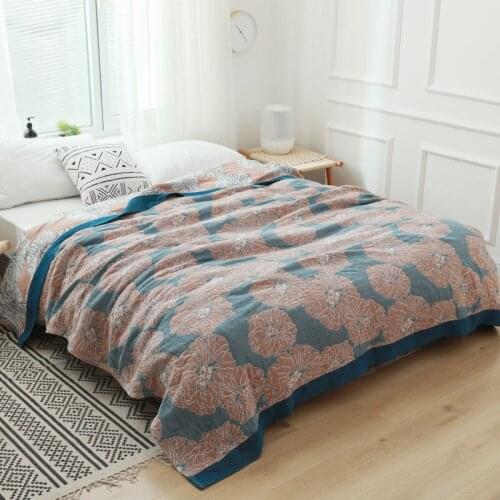 Five Layers Gauze Toddler Kids Blankets Bedspread Women Manta Cape Hotel Restaurant Plaids
