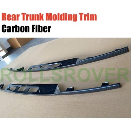 ROLLSROVER Carbon Fiber Rear Trunk Lid Tailgate Boot Molding Trim For Range Rover 2014-2017 OEM Replacement Car Styling