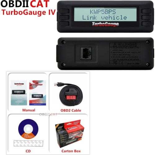TurboGauge IV Car Trip Scan Tool Digital Gauge 4 in 1 Vehicle Computer OBDII/EOBD TurboGauge