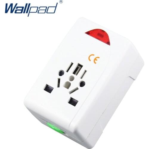 Wallpad 2019 Hot Sale Universal Multi Function Plug Electric Socket With 2 USB Fast Charge 5V 2100MA CE EU US AU UK Travel Plug