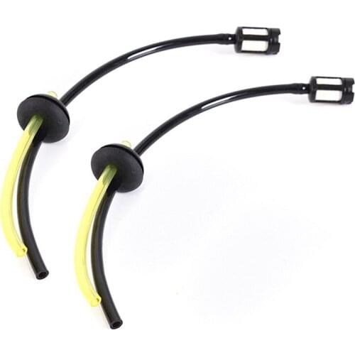 2PCS Universal Fuel Hose Pipe With Fuel Filter For Most Trimmer Part Fuel Pipe Fittings Fuel Pipe Mower Fuel Pipe