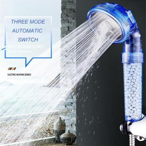 Bath High Quality Shower Head High Pressure Boosting Water Saving Filter Balls Beads Utility Head With Negative Ion Activated