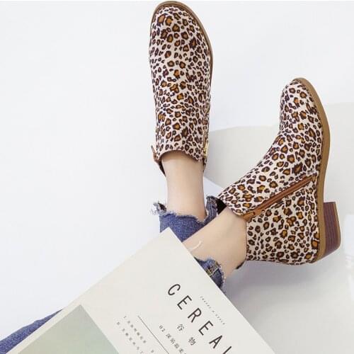 Womens Winter Boots Spring Autumn Shoes Woman Zapatos Mujer Sapato Girls Ankle Boots Square Chunky Low Heels Rubber Booties