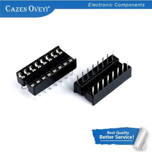 100pcs/lot IC Integrated Circuit 16 Pin DIP IC Sockets In Stock