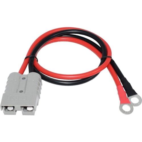 10AWG Battery Adapter Cable,with O-Type Terminal and 50A Connector-0.5 m/1.64ft