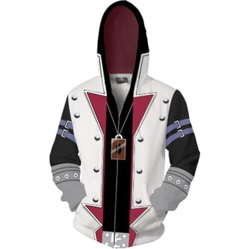 3D Print Japan Anime Yu-Gi-Oh! Costumes Duel GX Sweatshirts Hoodies Fashion Cosplay Zipper Jacket tops