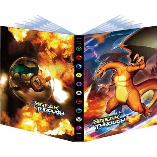 9 Pocket 432 Card Big Pokemon Album Cards Book Cartoon Pokémon XY Charizard Game Collection Holder Anime Map Binder Folder Gift