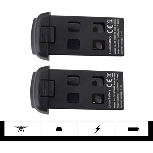 Original 7.4V 1000mAh Lipo Battery For SP500 Drone RC Quadcopter Spare Parts For SP500 Drone Battery 2Pcs/Set