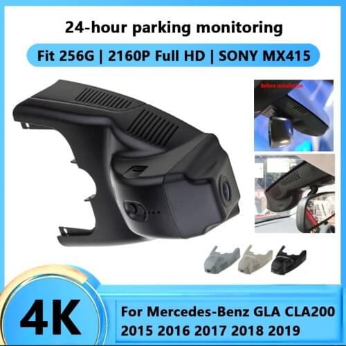 Sony IMX415 HD 2160P Wifi Car DVR Dash Digital Video Recorder For Mercedes-Benz GLA CLA200 2015 2016 2017 2018 2019 APP Control