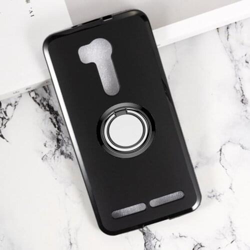 For ASUS ZenFone Go TV G550KL ZB551KL Back Ring Holder Bracket Phone Case Cover Phone TPU Soft Silicone Cases for X013D X013DC