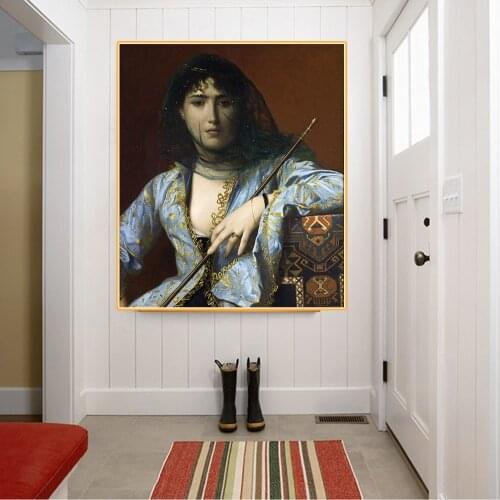 Citon Jean-Leon Gerome《Circassian Beauty》Canvas Oil Painting World Famous Artwork Picture Modern Wall Art Decor Home Decoration