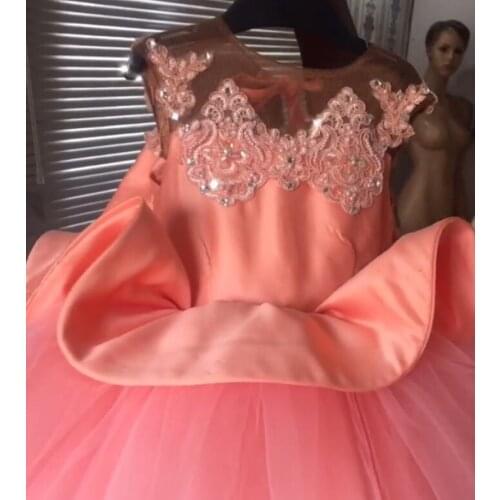 Flower Girls Dresses For Lace Children Evening Party Gown For Little Girls First Communion Dresses