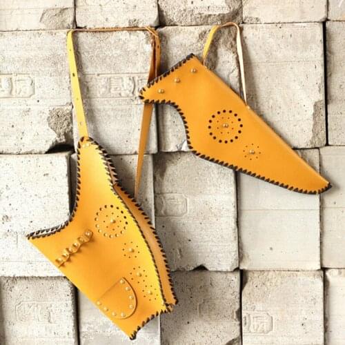 Arrow Quiver Holder Tradition Bow Bag Case Soft Leather for Outdoor Archery Hunting Shooting Without Arrows Bow