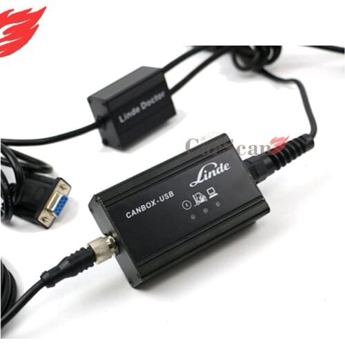Diagnosis scanner Linde canbox USB doctor Pathfinder Software Round 4 pin cabel for all of Linde CAN system forklifts