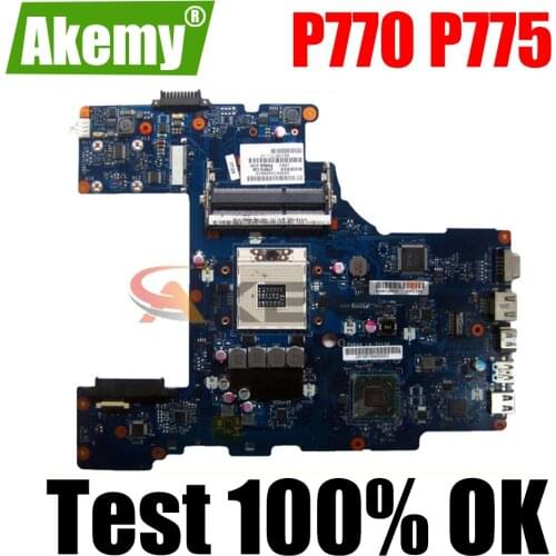 For Toshiba Satellite P770 P775 Laptop Motherboard PHRAA LA-7212P K000122830 DDR3 HM65