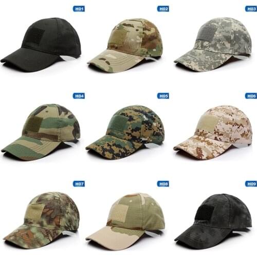 Camouflage Baseball Cap Unisex Tactical Army Outdoor Quick Dry Done Snapback Camo Fishing Hiking Casual Trucker Dad Cap Hat