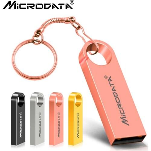 USB Flash Drive metal pen drive waterpoof 8GB 16GB 32GB 64GB 128GB U Disk pendrive rectangle USB 2.0 memory stick