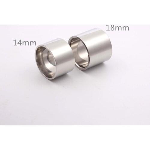 MANGOSKY Light Polish Mens White Gold Titanium Steel Finger Rings For Men and Women Party Street Fashion Style RinG 14mm 18mm