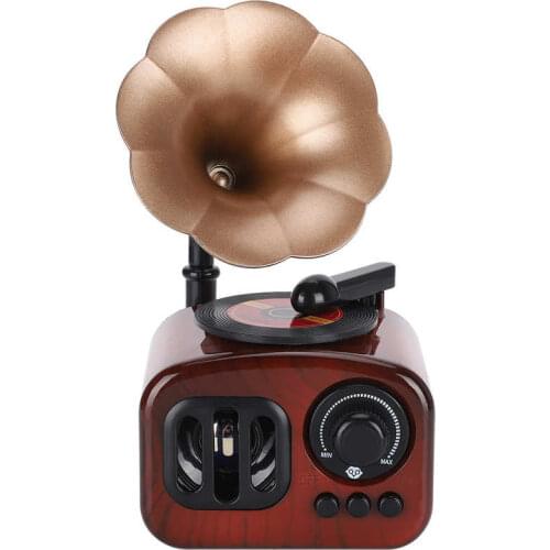 Retro Music Box Phonograph-Shaped Gift Innovative Home Desktop Decoration Musical Gift Retro Music Box