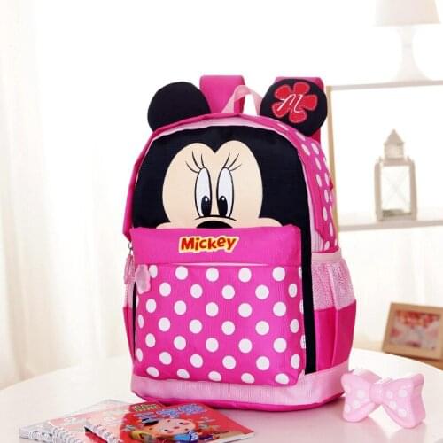 Disney new Cartoon Mickey Minnie Kindergarten Schoolbag Fashion 3-6 Years Old Child Backpack Cute Bag school bags for teenage
