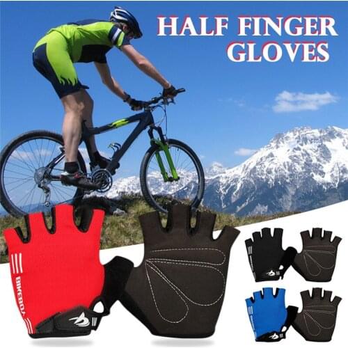 Fingerless Gloves for Bicycle Mtb Bike Riding Cycling Gloves Anti-Slip Mens Motorcycle Driving Glove Airsoft Bicycle Accessories