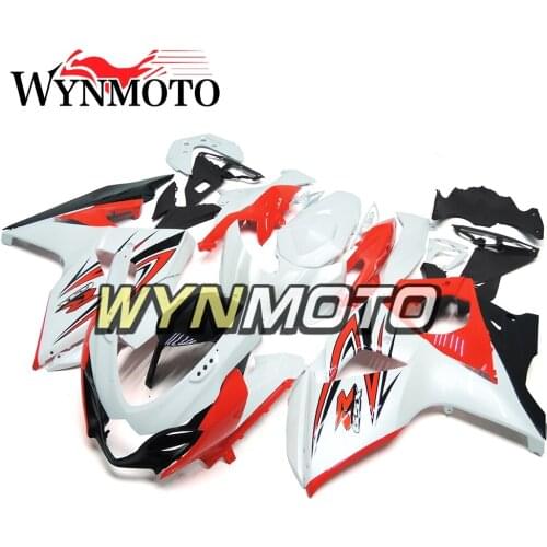 Complete Fairings Kit For GSXR1000 09-16 09 10 11 12 13 14 15 16 K9 Injection Fairing ABS Plastics White Light Red Cowlings Kit