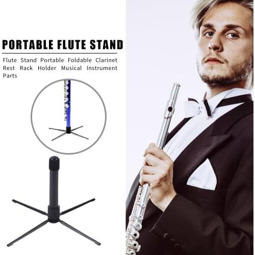 Foldable Clarinet Rest Rack Stand Convenient Practical User-friendly Design Flute Holder Musical Instrument Accessories
