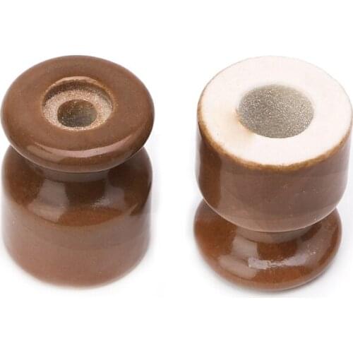 5PCS High Frequency Electric Porcelain Gourd 24mm Porcelain Ceramic Insulator Y98E