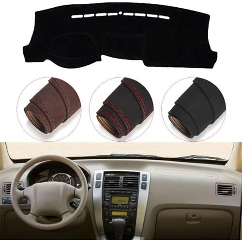 Console Dashboard Suede Mat Protector Sunshield Cover Fit For Hyundai Tucson 2005-2009