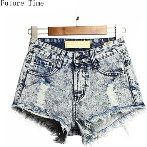 2017 Womens Fashion Vintage Tassel Ripped sexy High Waisted Short Jeans Punk Sexy Hot Woman Denim Shorts free shipping C0473