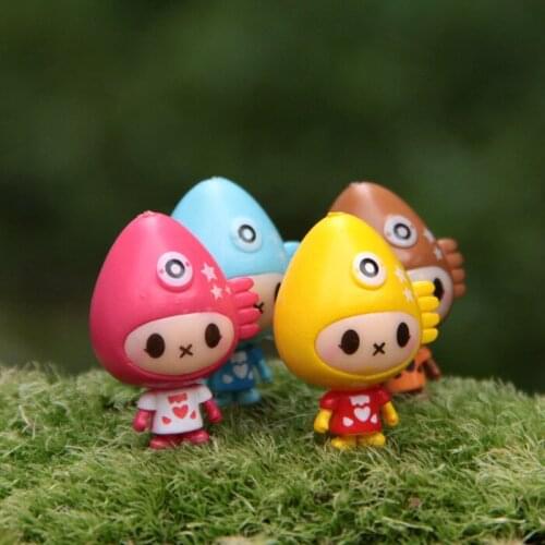 1pcs Action Figure random cute Cannibals DIY 3cm PVC garden microscopic bonsai doll cartoon ornaments Decoration Model anime