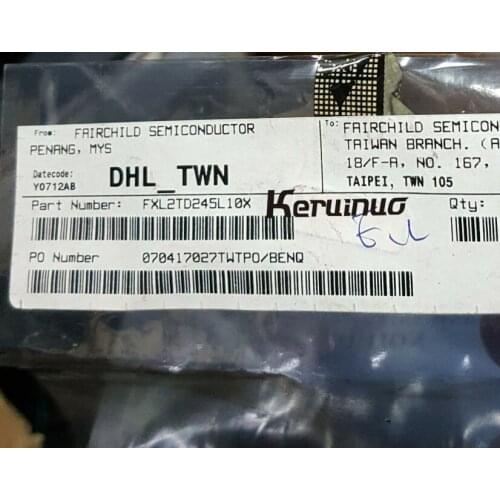 100pcs/Lot FXL2TD245L10X FXL2TD245 TRANSLATOR 2BIT LV DL 10MICROPAK