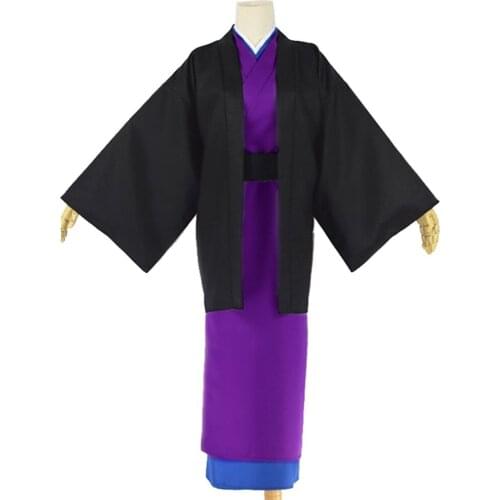2018 Anime Gintama Silver Soul Katsura Kotarou Kimono Cosplay Costume Full Set Kendo Uniform