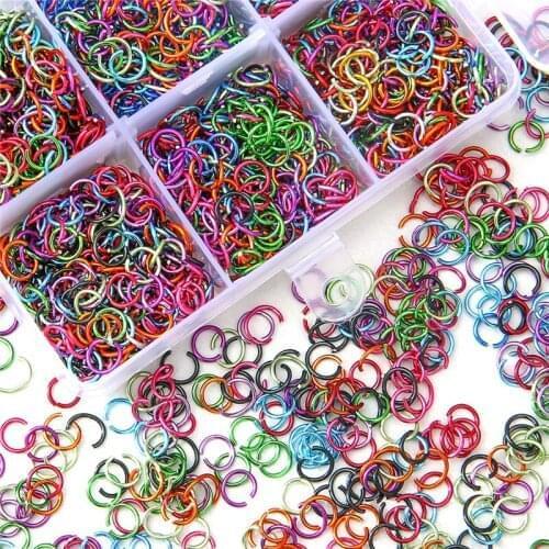 900pcs 6mm Open Jump Rings Split Rings for Jewelry Making DIY Craft Earring Necklace Bracelet Pendant Choker Jewelry Findings