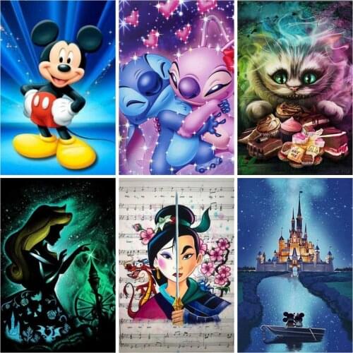 DIY 5D Diamond Painting Disney Cartoon Minnie Mouse Baby Cross Stitch Embroidery Full Diamond Mosaic Home Decor Birthday Gift
