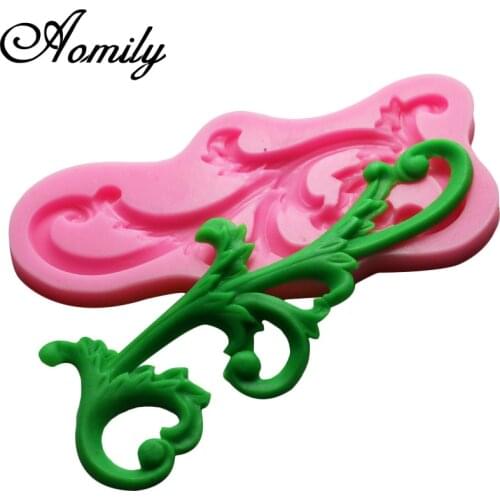 Aomily Lace Embossing Silicone Molds Cake Chocolate Mold Wedding Cake Decorating Tools Fondant Molds Sugarcraft Soap Mould