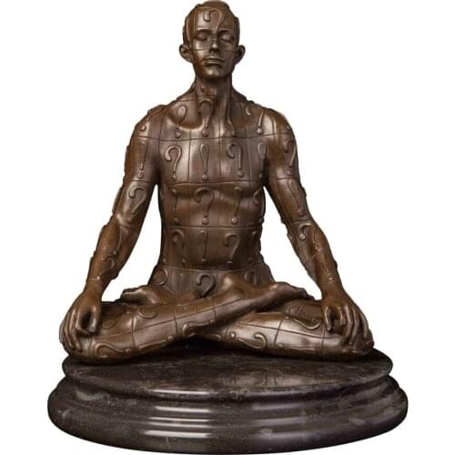 ArtsHom DS-700 Modern Art Sculpture Bronze Statue Abstract Artist Figurine Antique Studio Gifts For Home and office decor