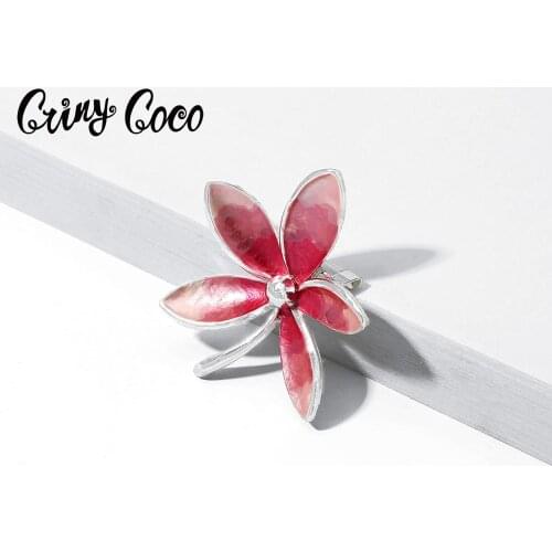 Cring Coco Beautiful Flower Brooches Woman Fashion Alloy Plant Jewelry Pins for Women Clothing Wedding 2020 Enamel Brooch Pin