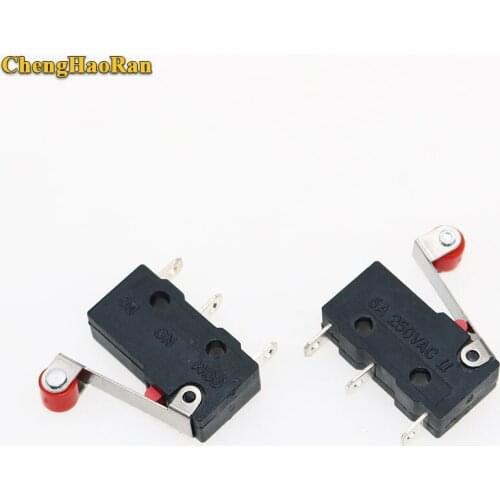 ChengHaoRan 1PCS Mini Micro Switch 3Pin With Roller Limit Switch 5A 250V AC 3PIN