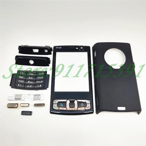 For Nokia N95 (8G Version) Housing Front Faceplate Frame Cover Case+Back cover/battery door cover+ English Keypad Repair parts