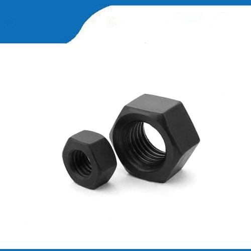 M6 Nut Hex Nut Carbon Steel Grade 8.8 Black 100pcs Hex Nut Best Selling black carbon Thread Nut