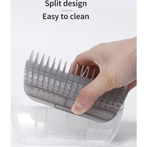 Pet Comb Blue Cat Corner Groomer Scratching Trimming Pet Grooming Cleaning Supplies Pet Hair Removal Massage Rubbing Brush