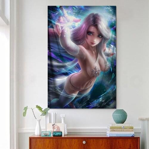 Movie canvas poster decorative painting ELSA adult R18 wall art big size painting tapestry living room bar wall painting