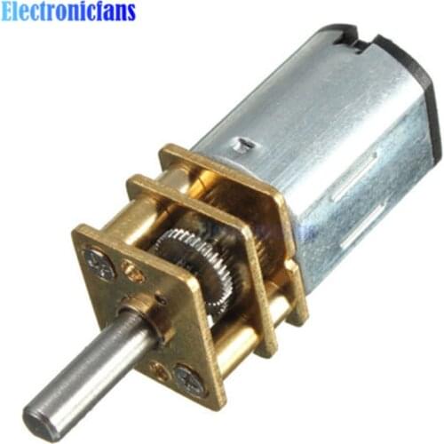 Micro Speed Reduction Gear Motor with Metal Gearbox Wheel DC 6V 30RPM N20
