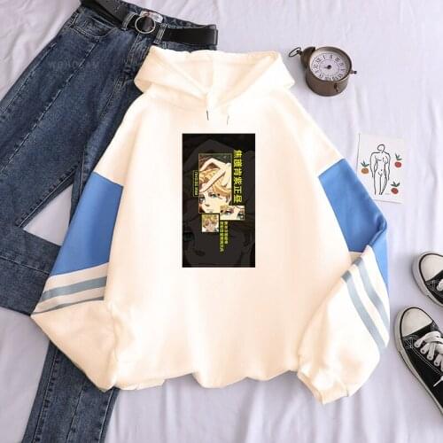 Tokyo Revengers Seishuu Inui Fashion Japan Anime Hoodies Cartoon Creativity Print Winter Harajuku Casual Patchwork Sweatshirt