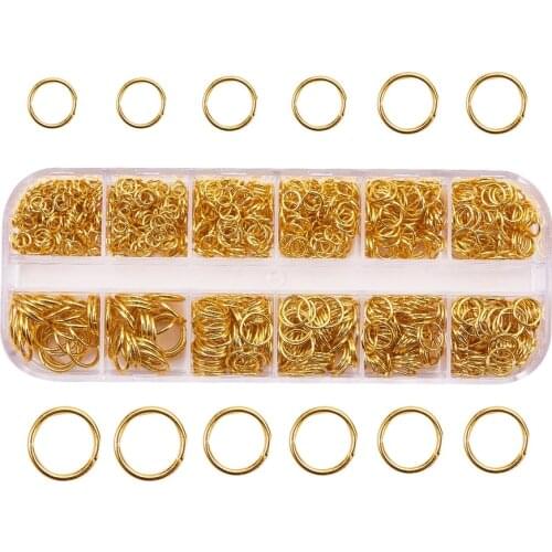1 Box 2.6mm-8.6mm Open Jump Rings Split Rings Connectors For DIY Jewelry Finding Making Accessories Wholesale