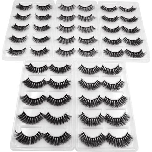 YSDO mink eyelashes 3/4/5 pairs hand made fluffy 3d maquilagem lashes natural false eyelashes makeup thick fake lashes cilios