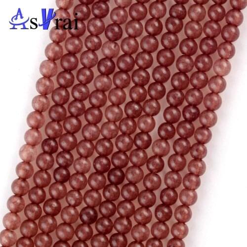 Wholesale Natural Stone 3mm Brown Jades Stone Round Shape Beads For Jewelry Making Spacer Loose Beads Diy Bracelets Necklace 15"
