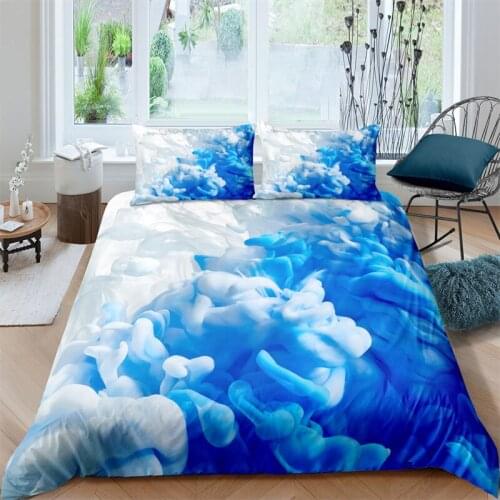 Luxury 3D Cloud Art Print Home Living Comfortable Duvet Cover Set Pillowcase Kid Bedding Set Queen and King EU/US/AU/UK Size