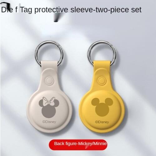 Disney Mickey Minnie for AirTag new for Apple anti-lost iphone anti-drop keychain ring collar anti-lost tracker silicone